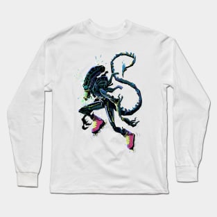 Blading Alien! Long Sleeve T-Shirt